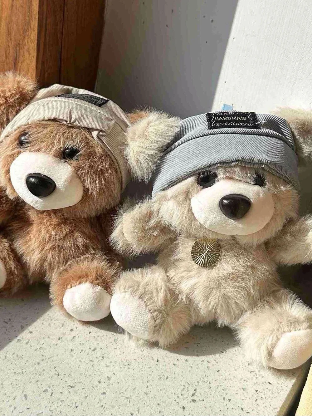 Plush Teddy Bear Toy with Hat - Beige